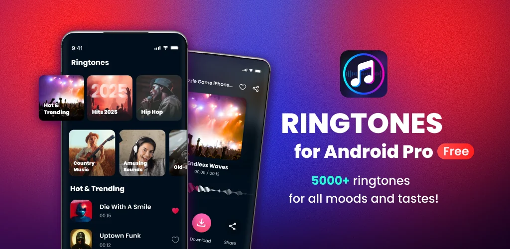 Ringtones for Android приложение корица за Android
