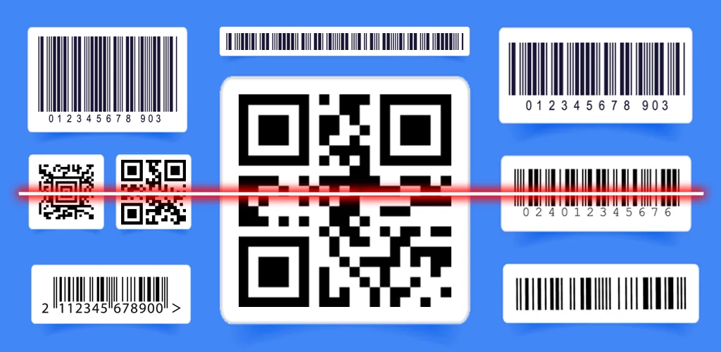 QR कोड रीडर और स्कैनर अनुप्रयोग Android के लिए कवर आर्ट