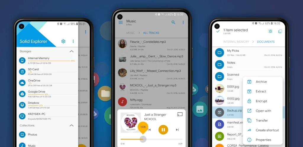 Solid Explorer ứng dụng Hình ảnh bìa cho Android