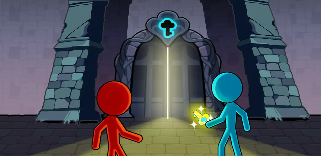 Stick Red boy and Blue girl игра обложка для Android