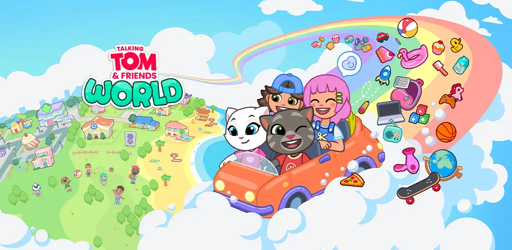 Talking Tom & Friends: World برنامج غلاف فني للأندرويد