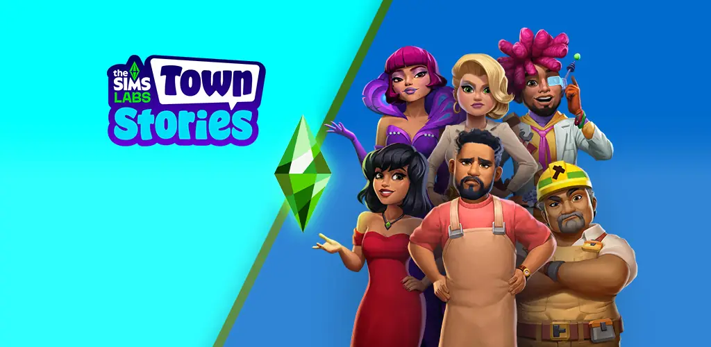 The Sims Labs: Town Stories jeu cover art for Android