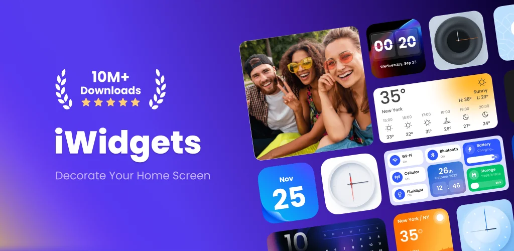 Widget e Temi: iWidgets app copertina per Android