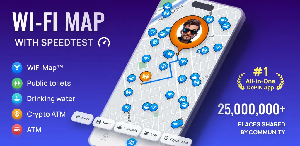 WiFi Map приложение обложка для Android