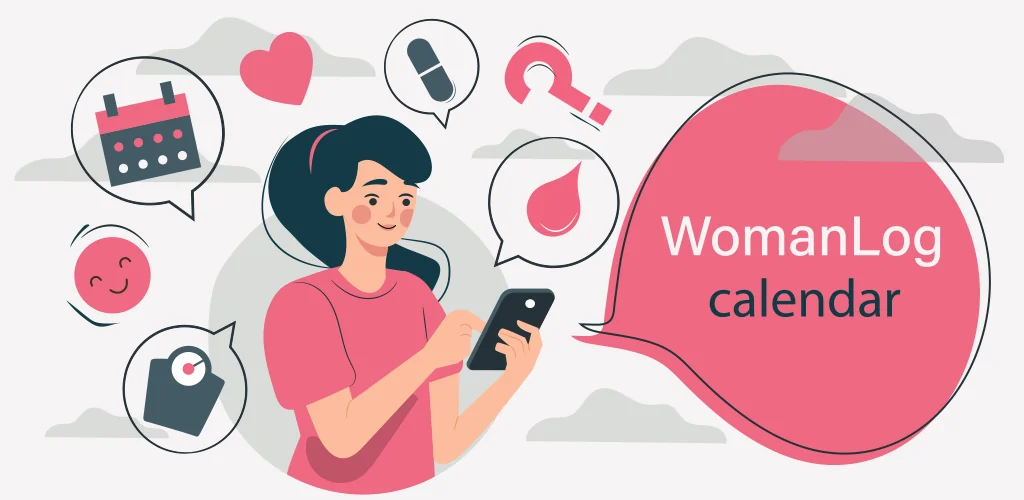 WomanLog कैलेंडर अनुप्रयोग Android के लिए कवर आर्ट