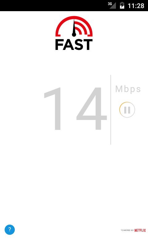 Capture d'écran FAST Speed Test 1