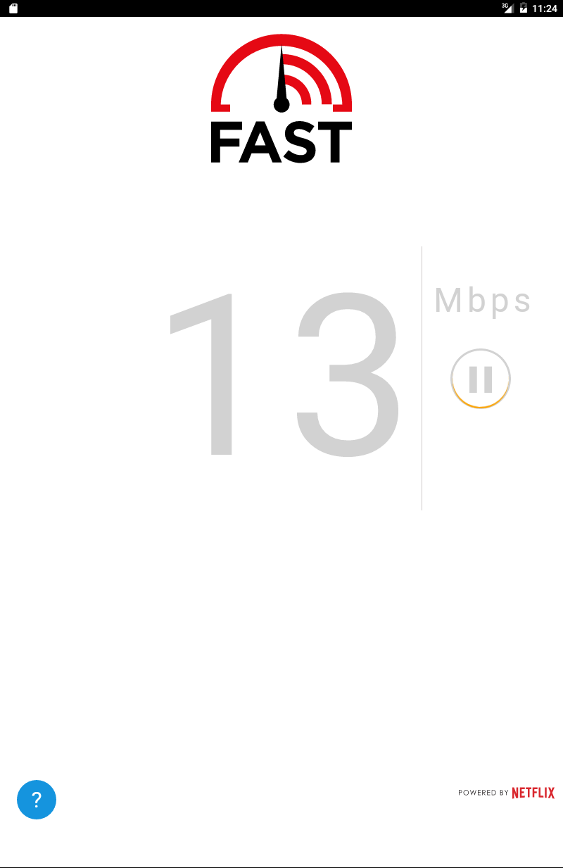 Capture d'écran FAST Speed Test 2