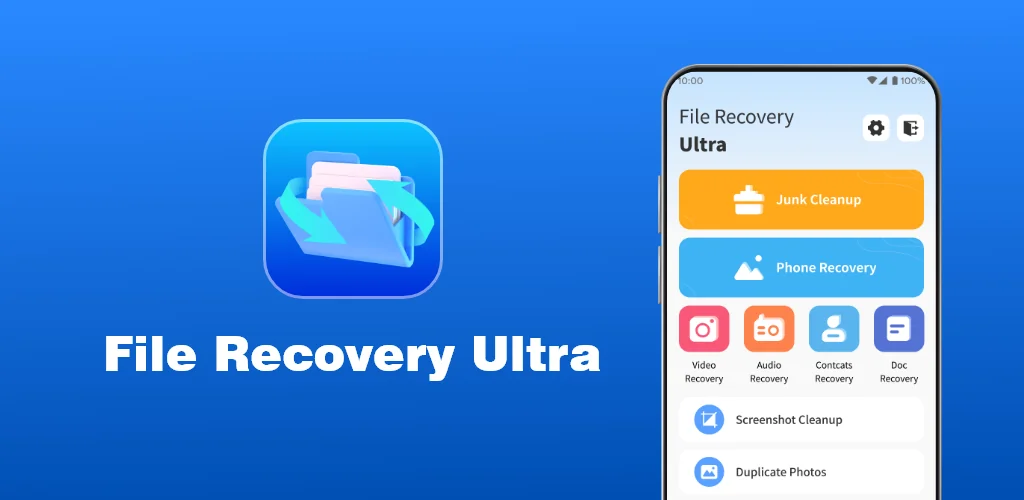 Recuperación de archivos ultra aplicación carátulas para Android