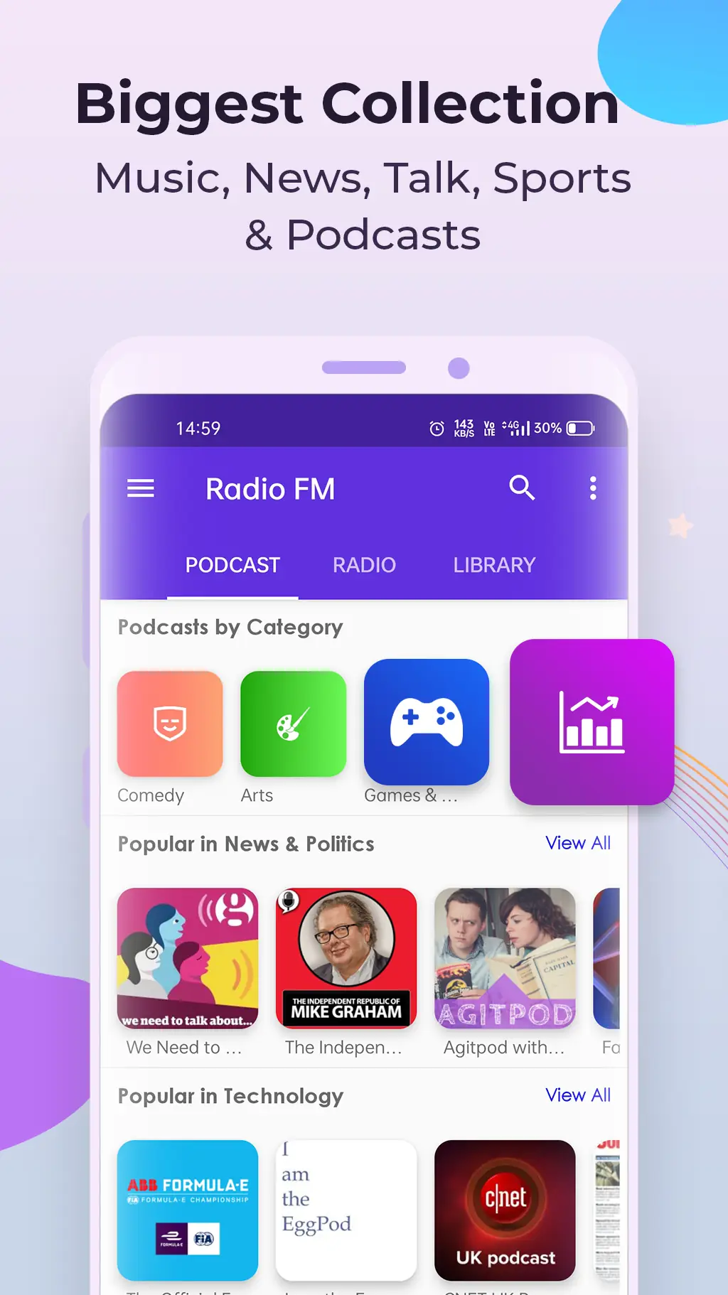ภาพหน้าจอ วิทยุ FM 3