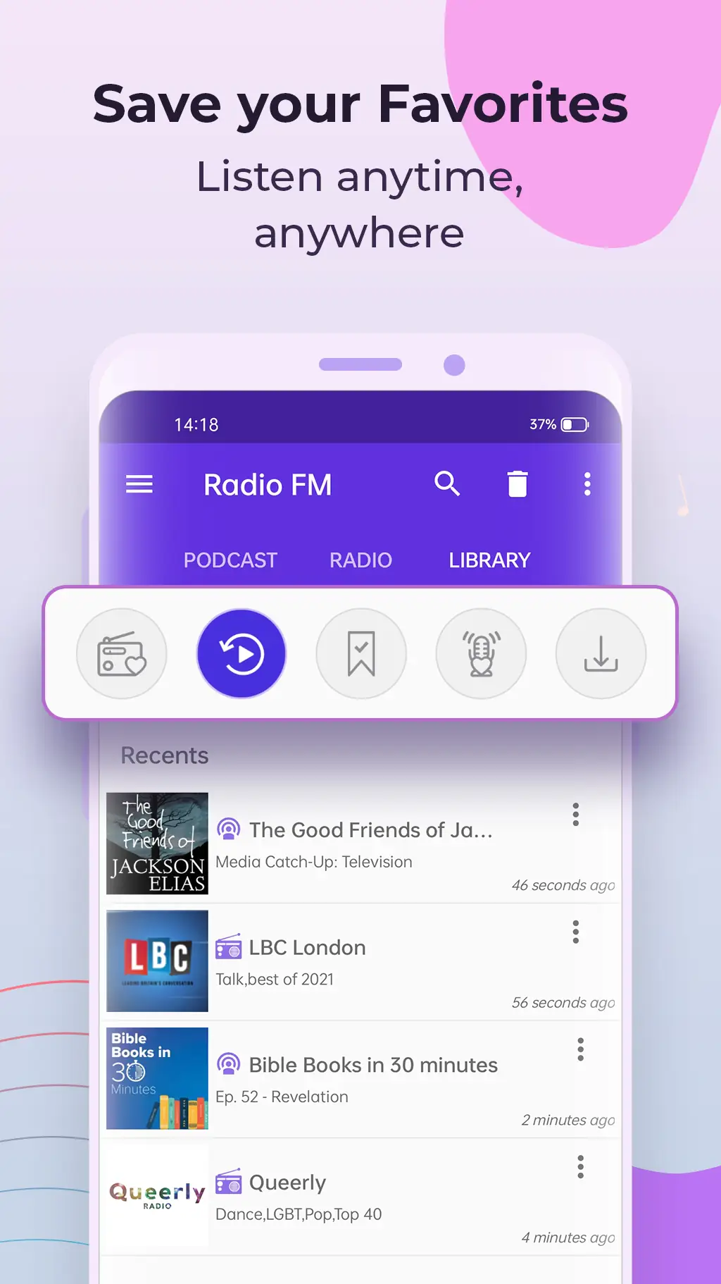 ภาพหน้าจอ วิทยุ FM 6