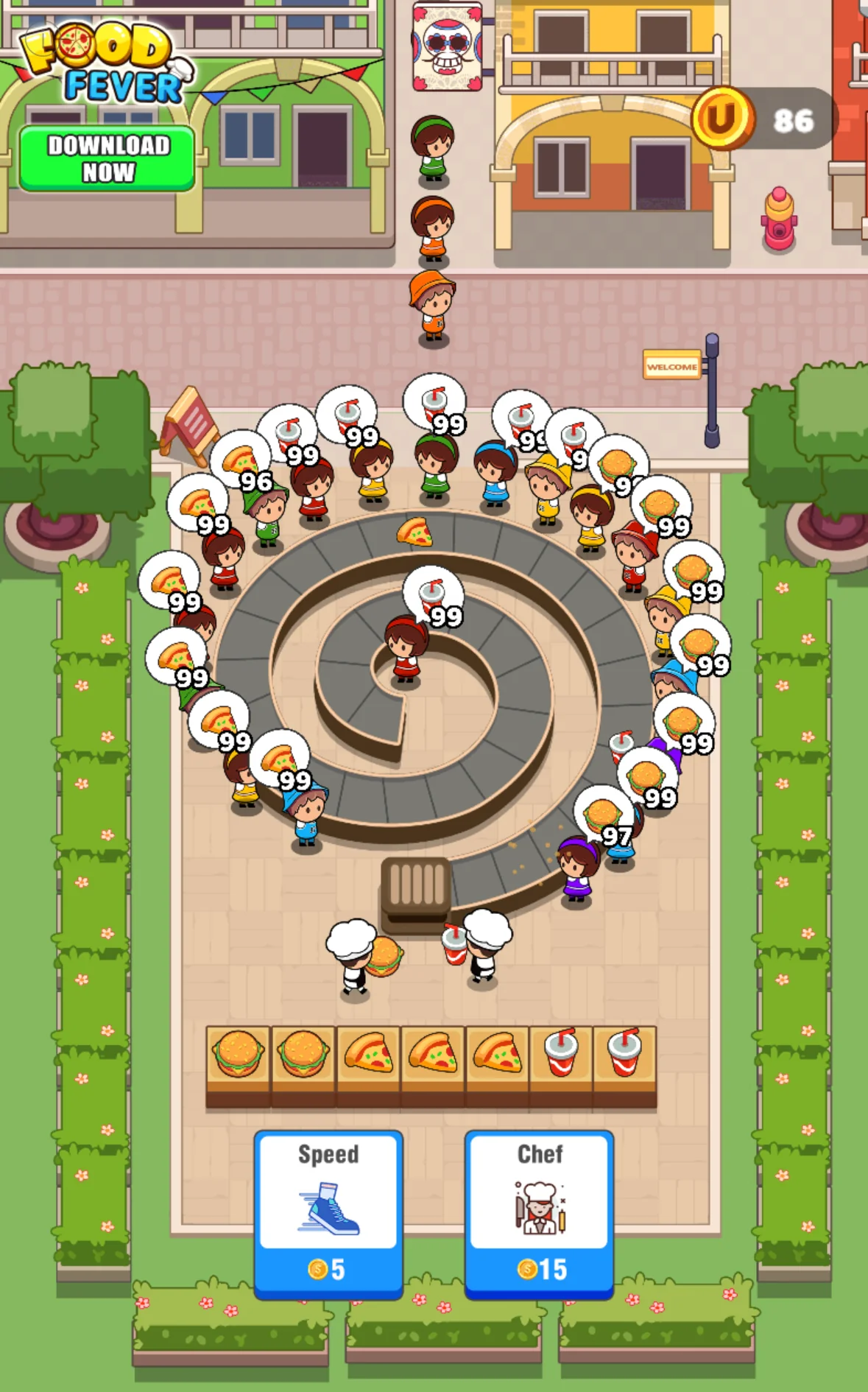 Ảnh chụp màn hình Food Fever: Idle Restaurant 1