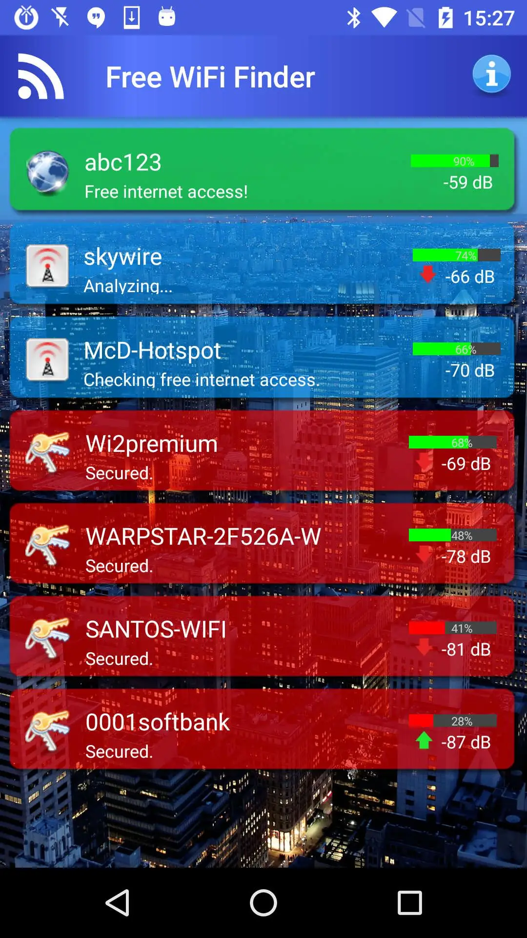 Скриншот Бесплатный Интернет WiFi Найти 2