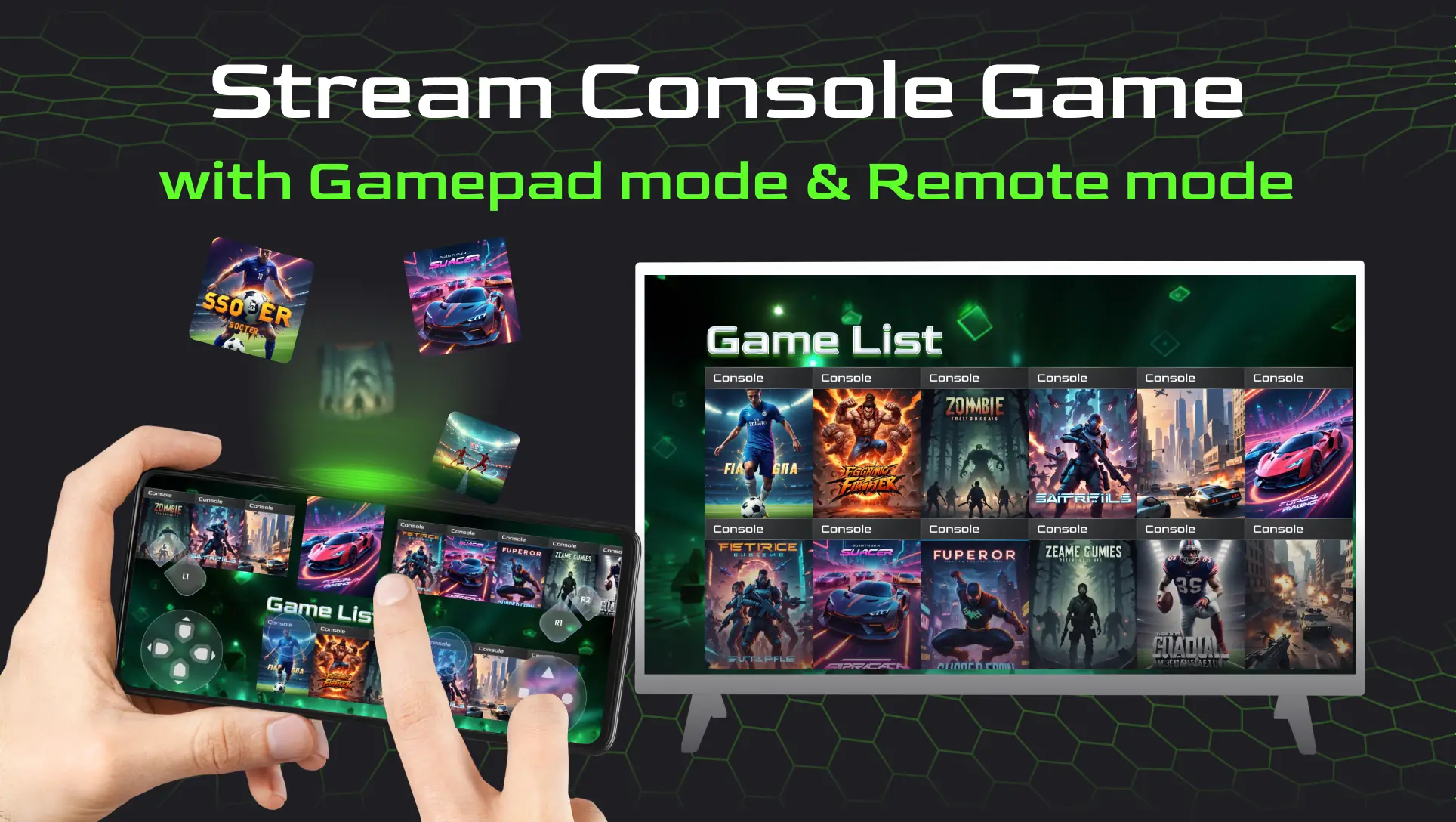Snímek obrazovky Game Remote Play Controller 2