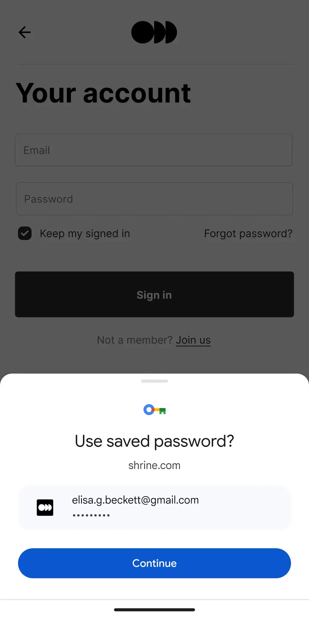 Ekran Görüntüsü Google Şifre Yöneticisi 2