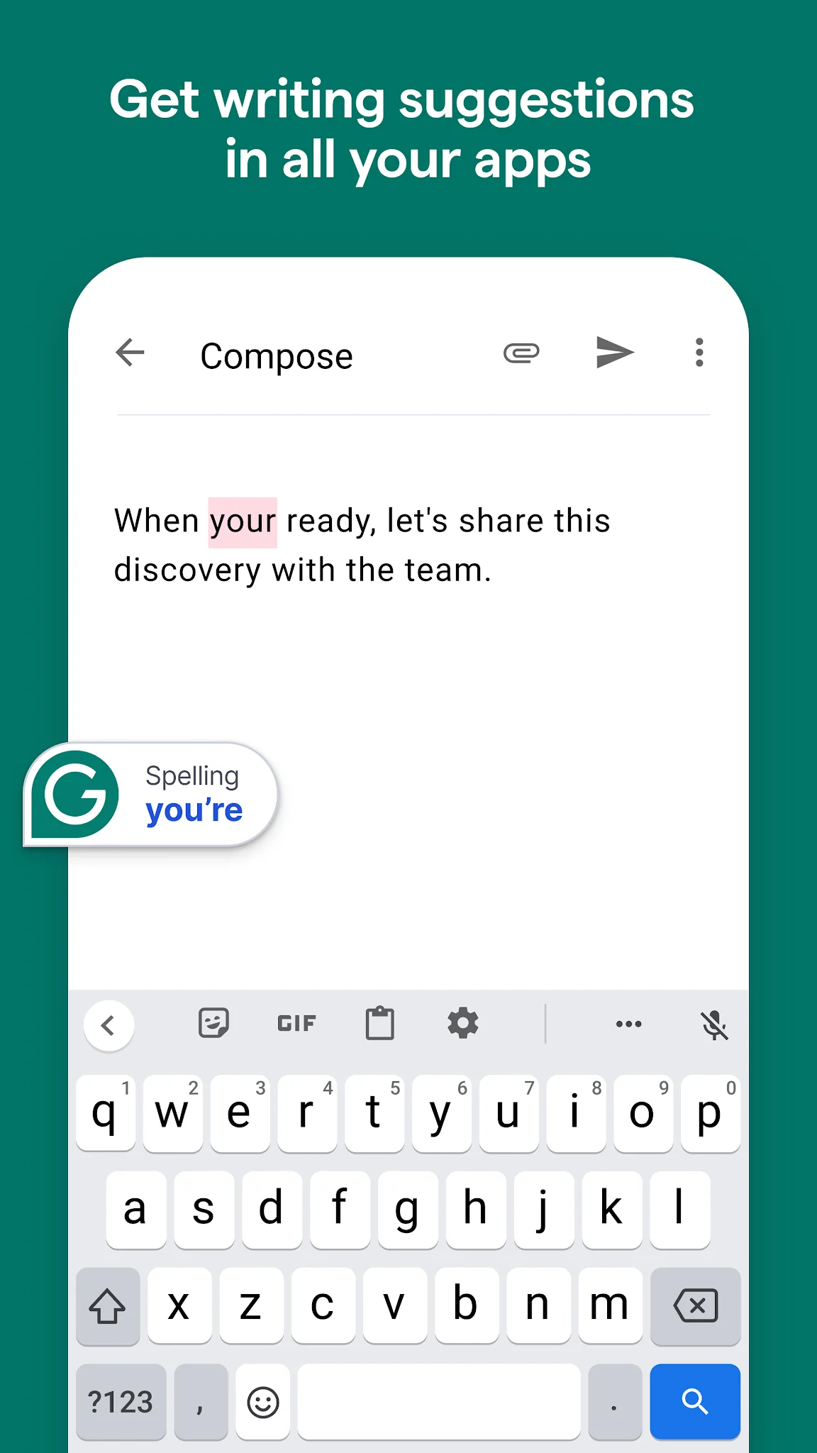 لقطة شاشة Grammarly-AI Writing Assistant %د