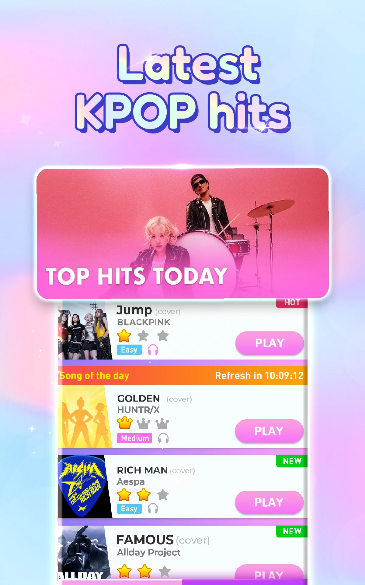 Скриншот Kpop Piano: пианино, блэкпинк 8