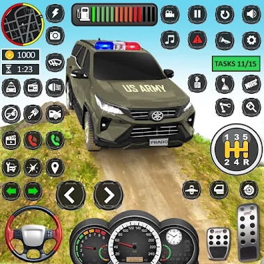 Flying Prado Car Robot Gioco Icona