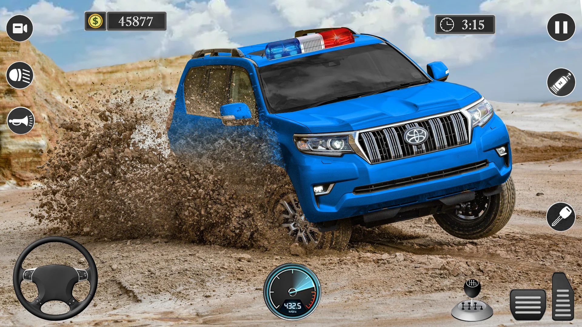 Flying Prado Car Robot Gioco gioco copertina per Android