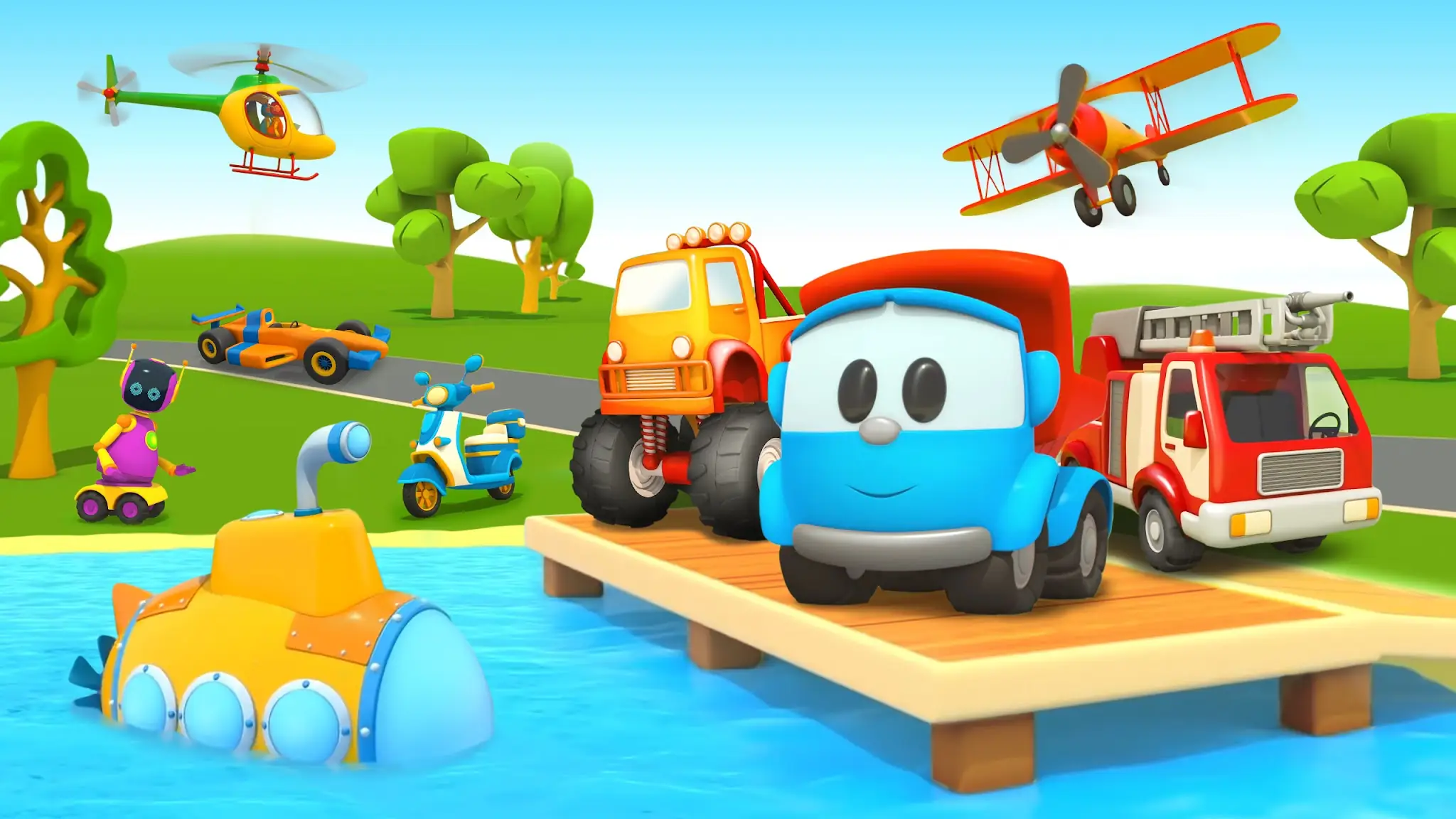Zrzut ekranu Leo 2: Puzzles & Cars for Kids 1