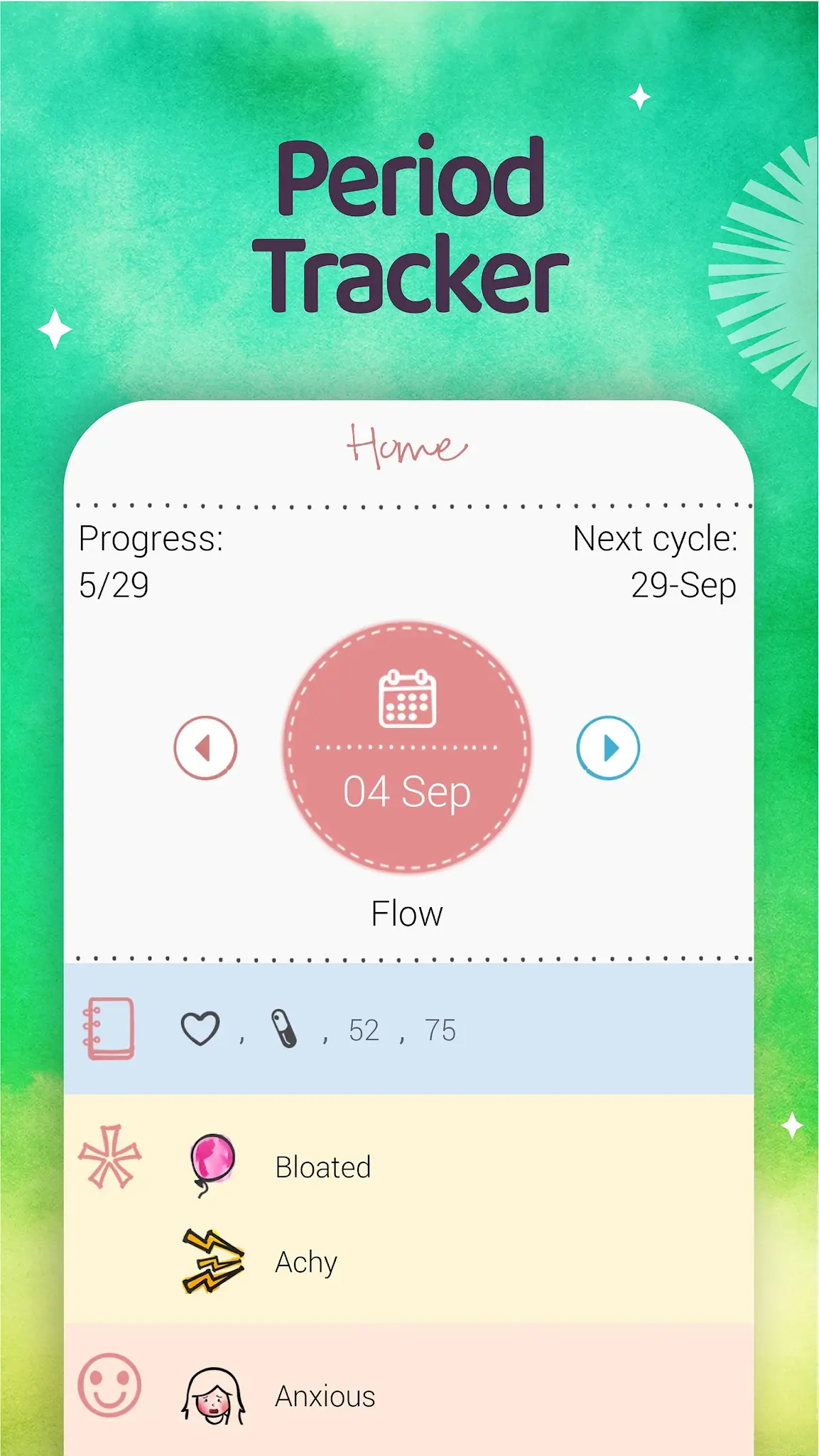 Captură de ecran Maya: Period Tracker for Women 2