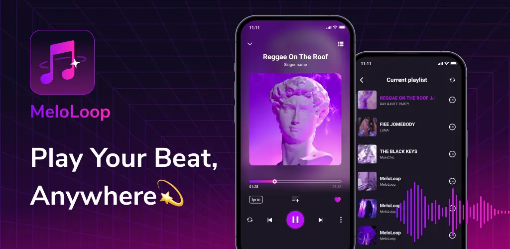 MeloLoop-Music Player&Offline приложение обложка для Android