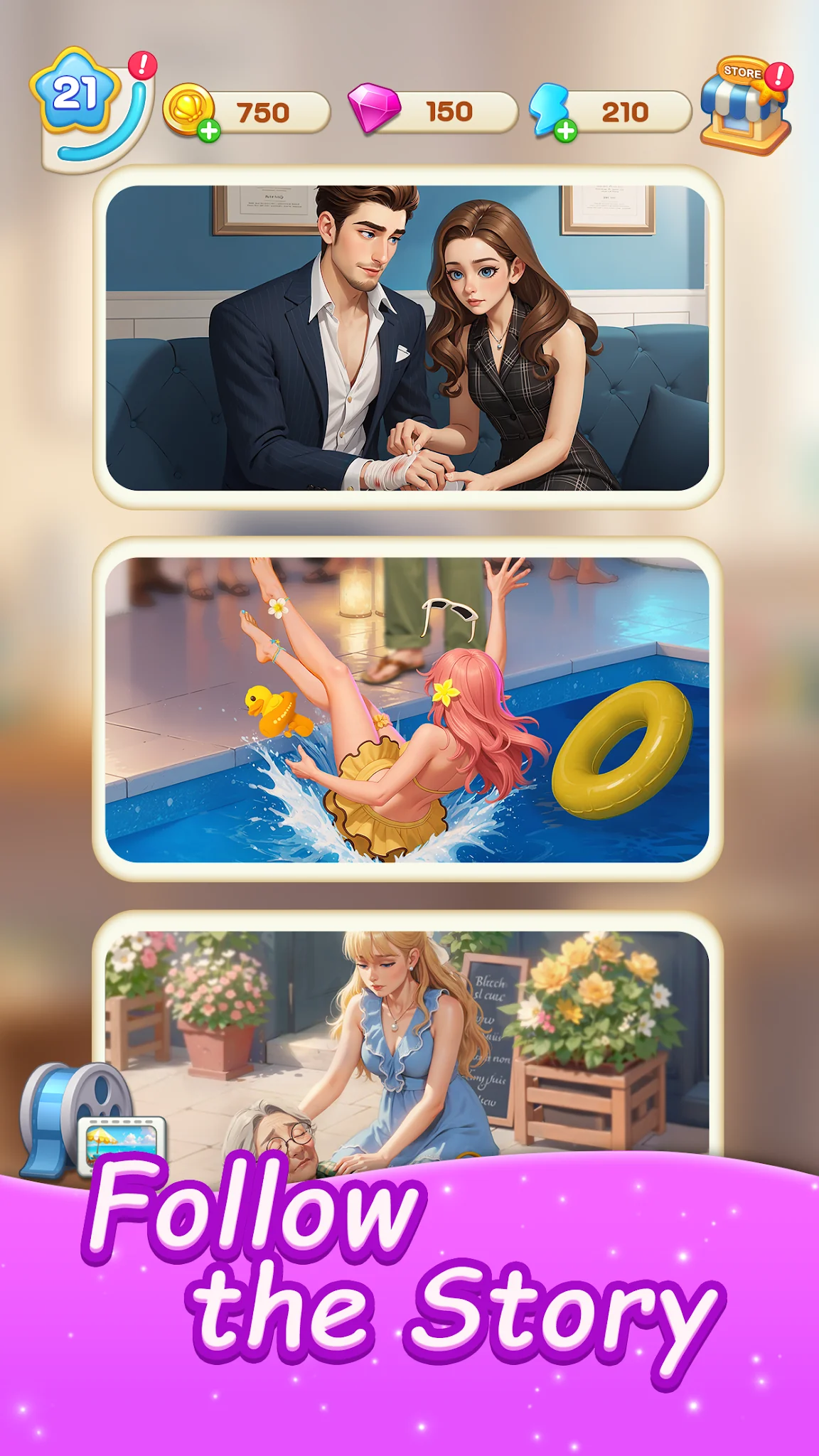Ekran Görüntüsü Merge Fashion: Romance Story 3
