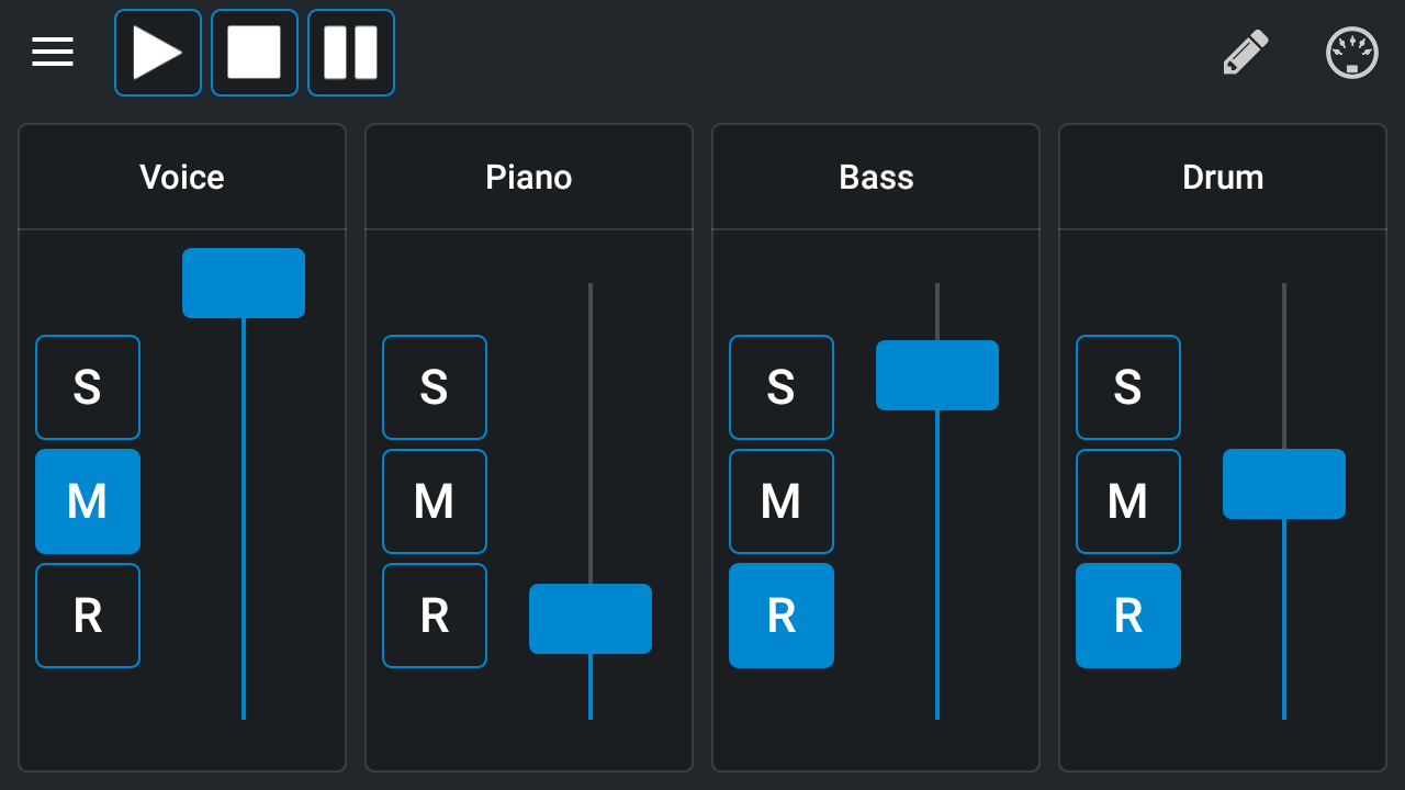 MIDI Mixer képernyőkép 2