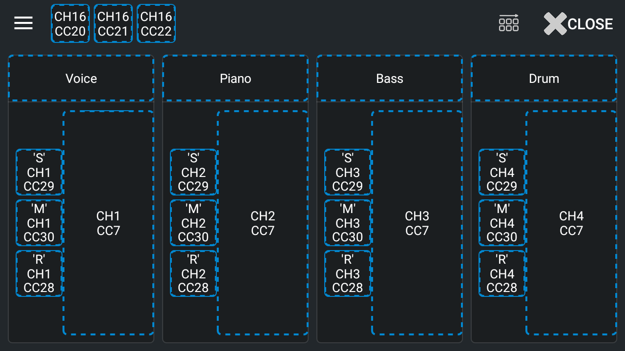 MIDI Mixer képernyőkép 4