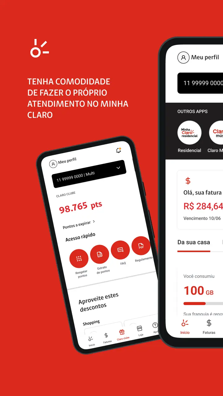 Скриншот Minha Claro 1