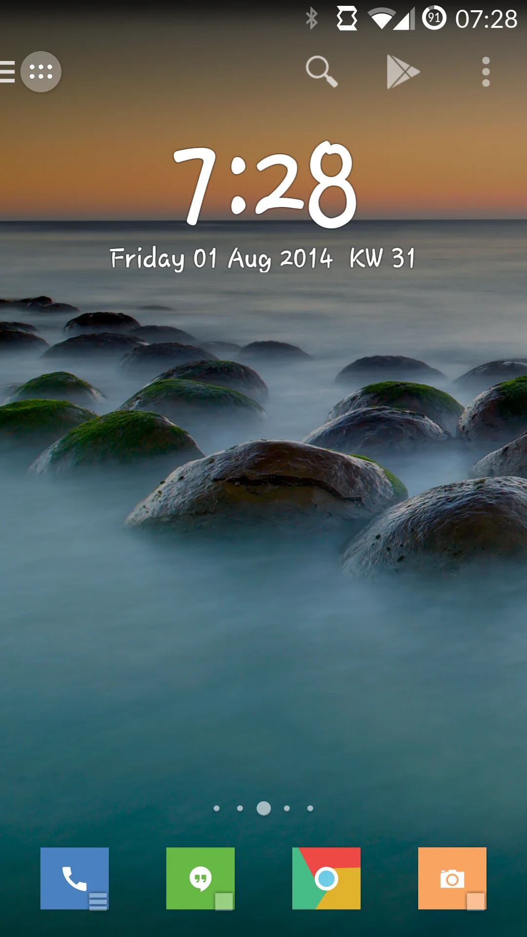 Скріншот Minimalistic Text: Widgets 1