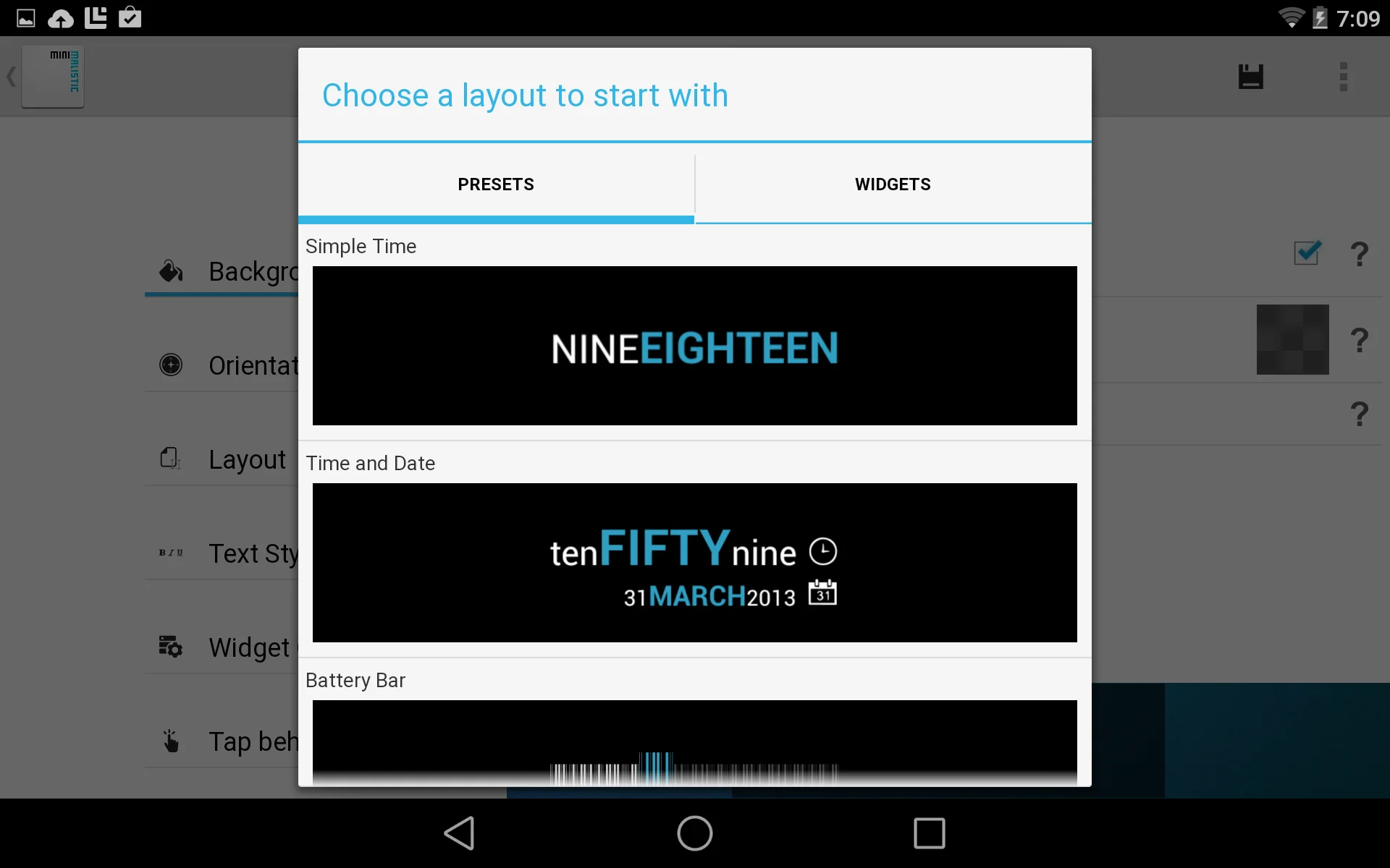 Скріншот Minimalistic Text: Widgets 8
