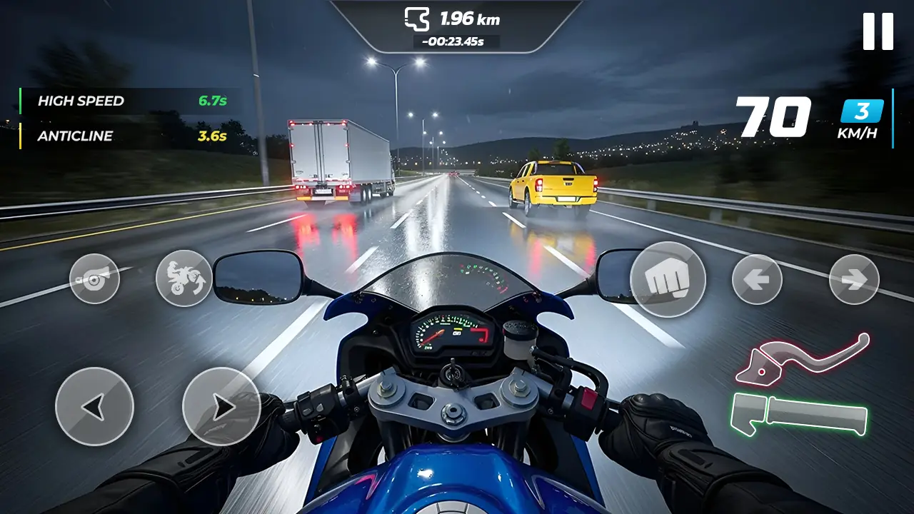 Screenshot Motor Speed Traffic 3D 1