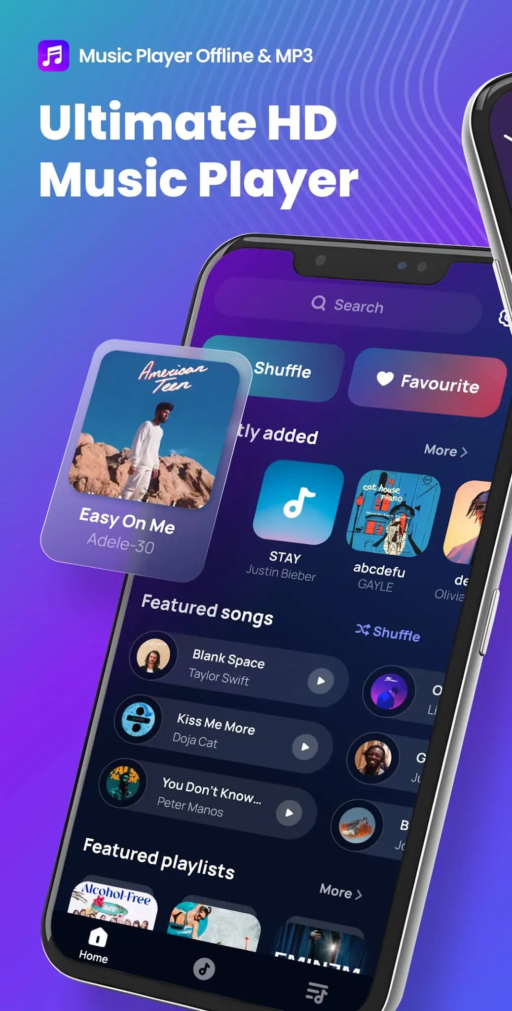 Tangkapan layar Pemutar Musik & Musik Offline 1