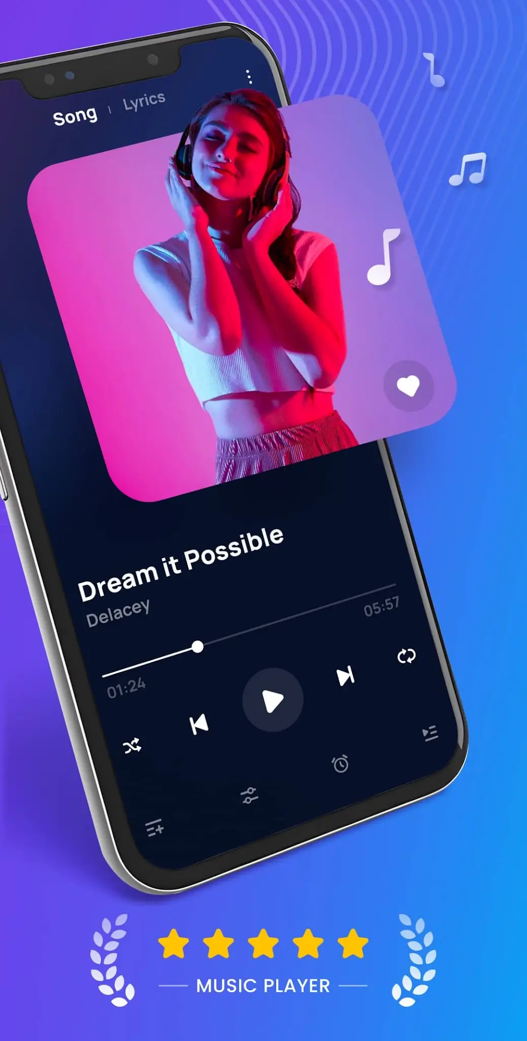 Tangkapan layar Pemutar Musik & Musik Offline 2