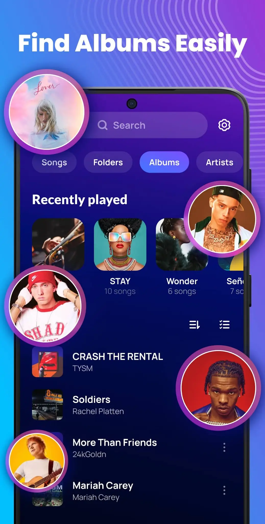 Tangkapan layar Pemutar Musik & Musik Offline 8