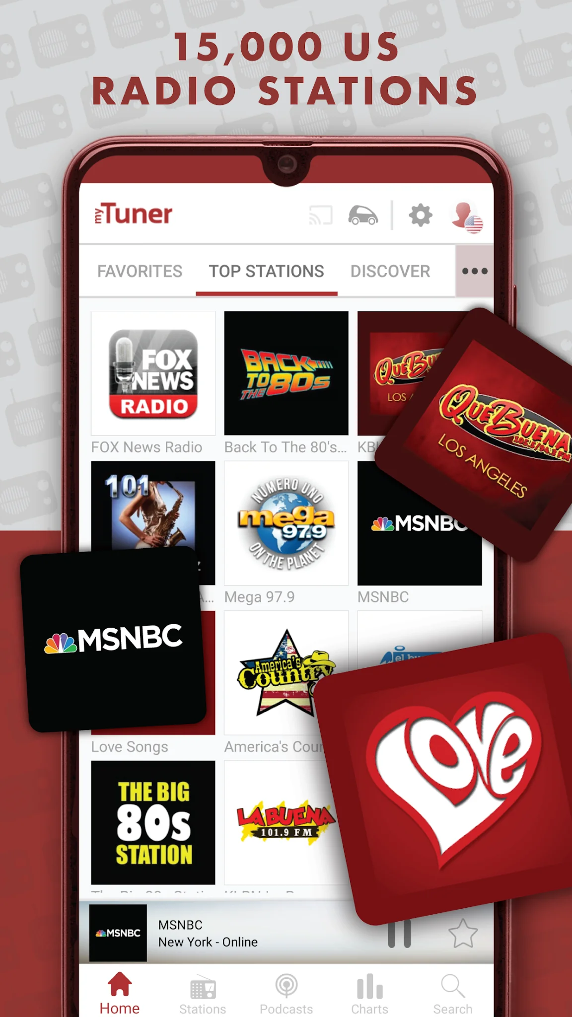 Tangkapan layar myTuner FM Radio App 1