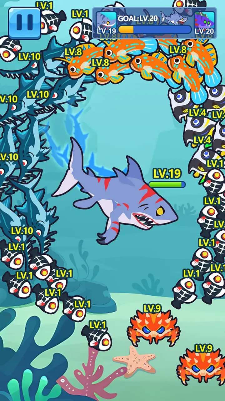 Captura de tela Ocean Club-Fish Fight 4