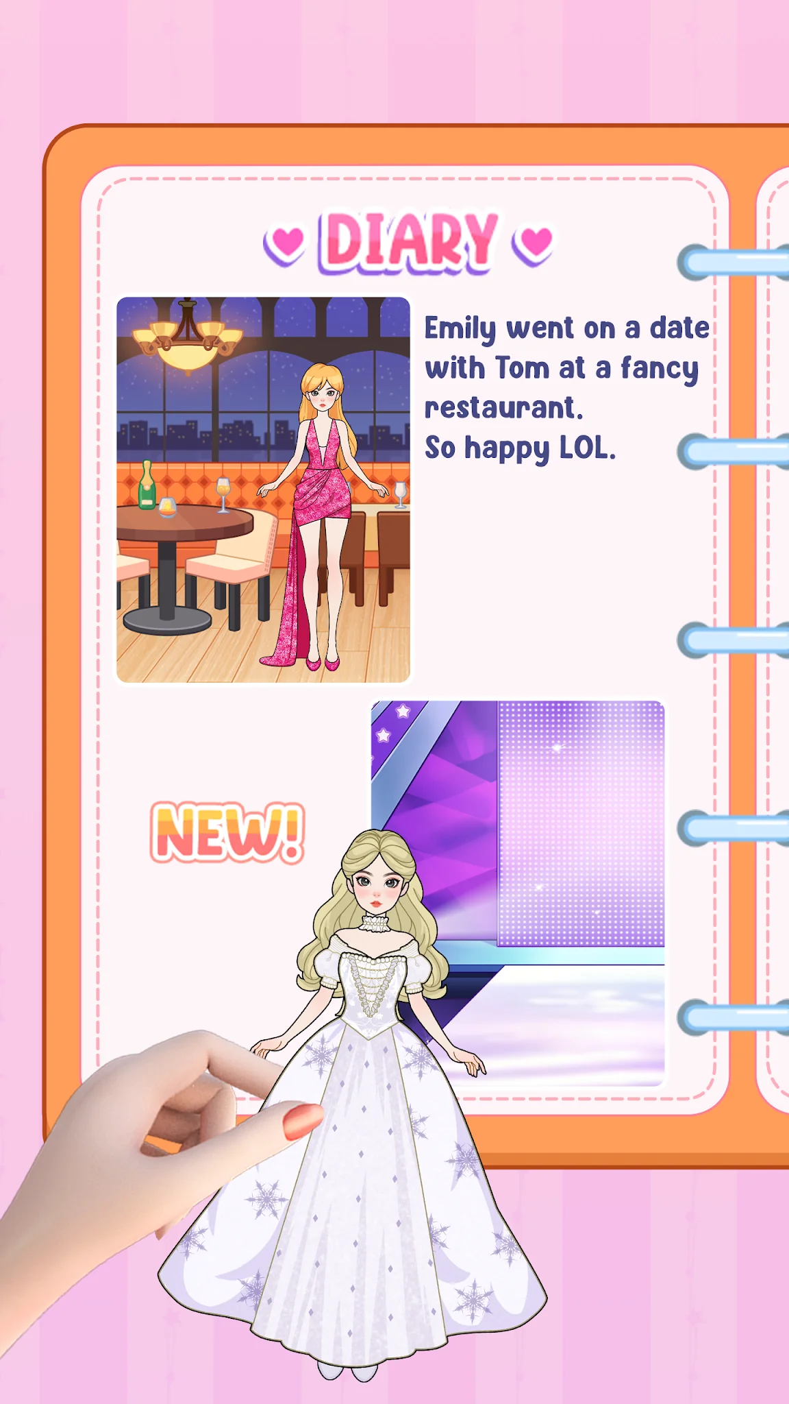Скриншот Paper Doll Diary: Dress Up DIY 6