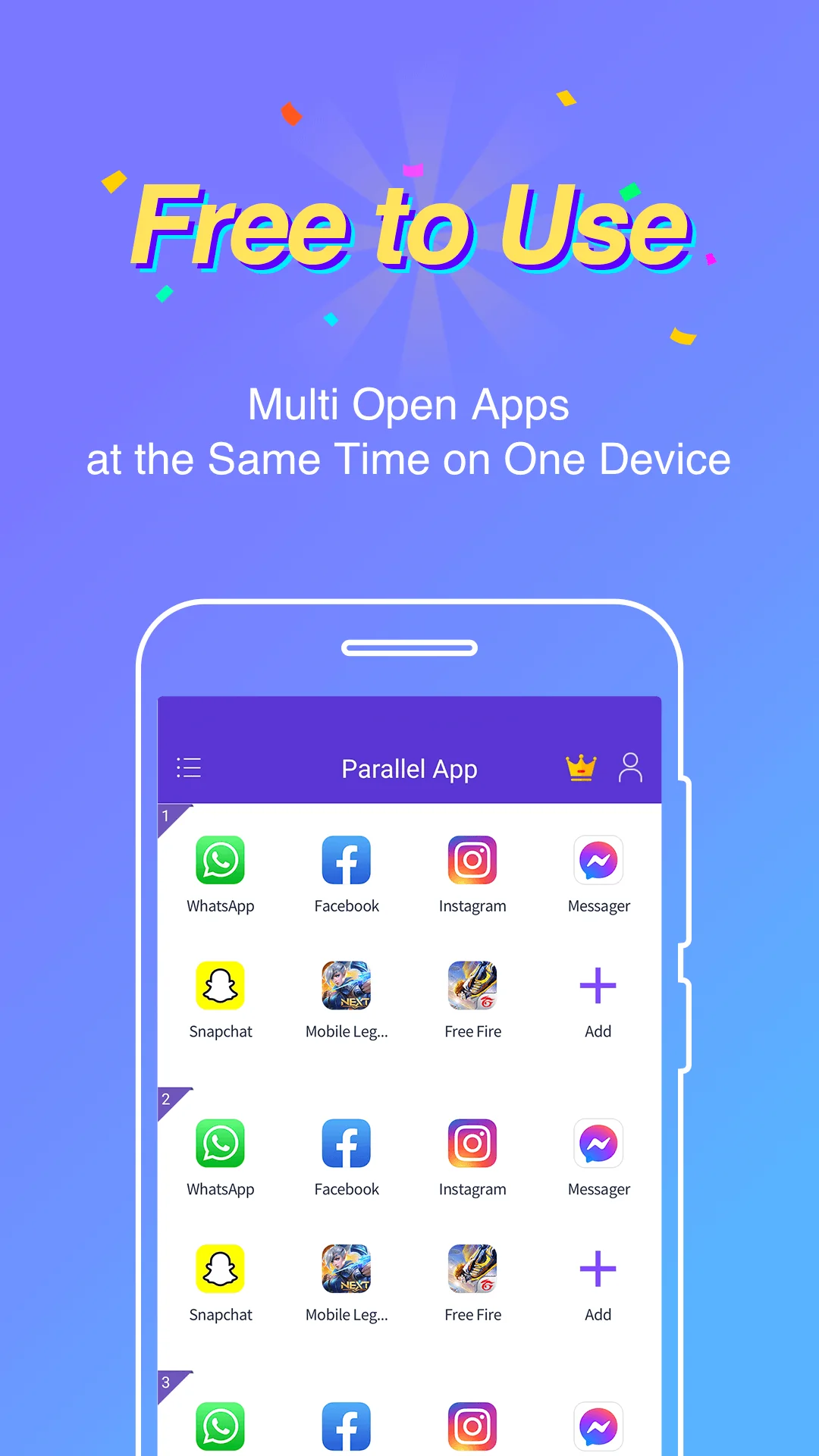 Parallel App - Dual App Cloner képernyőkép 1