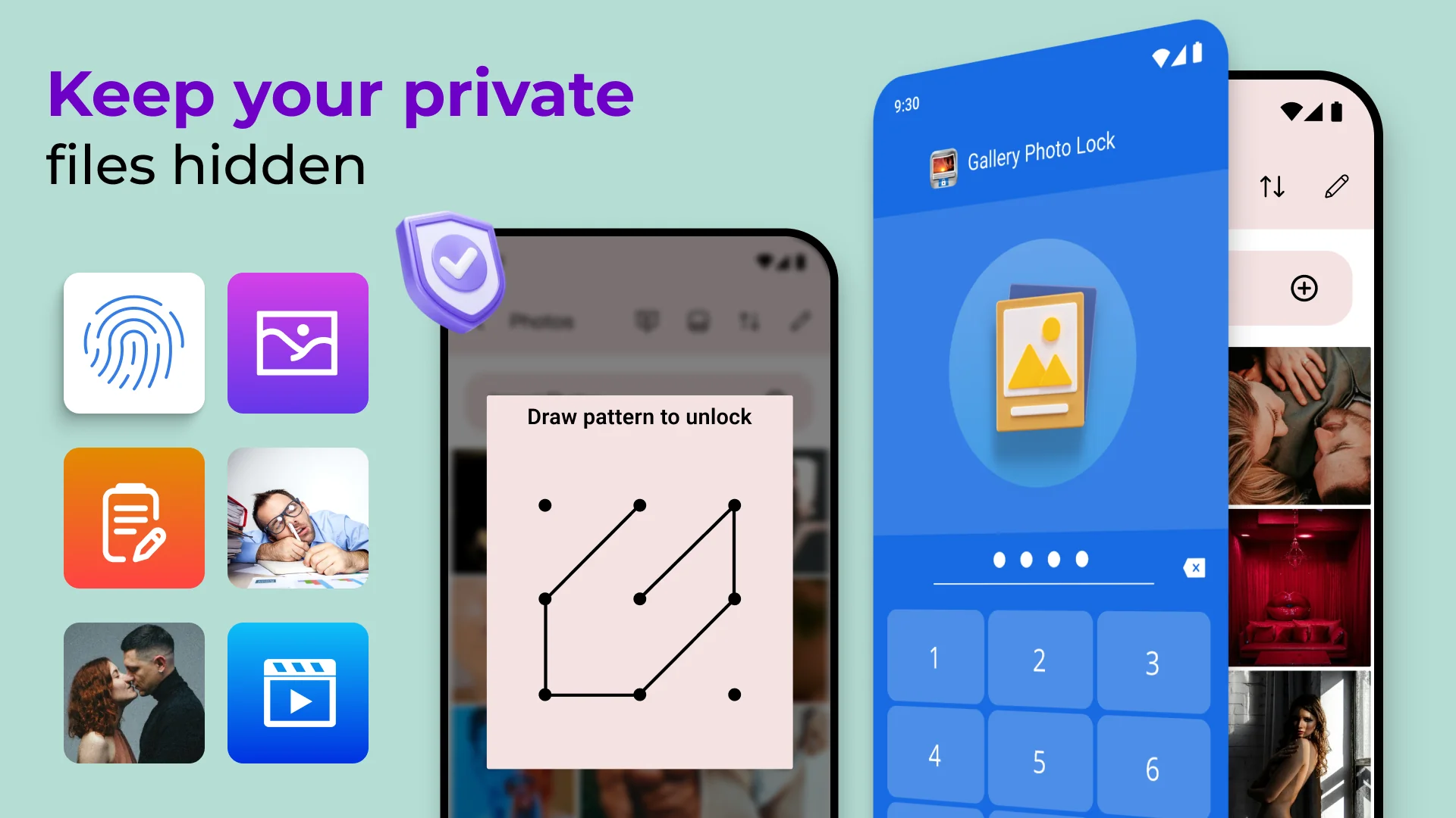 Tangkapan layar Sembunyikan foto - Photo Lock 1