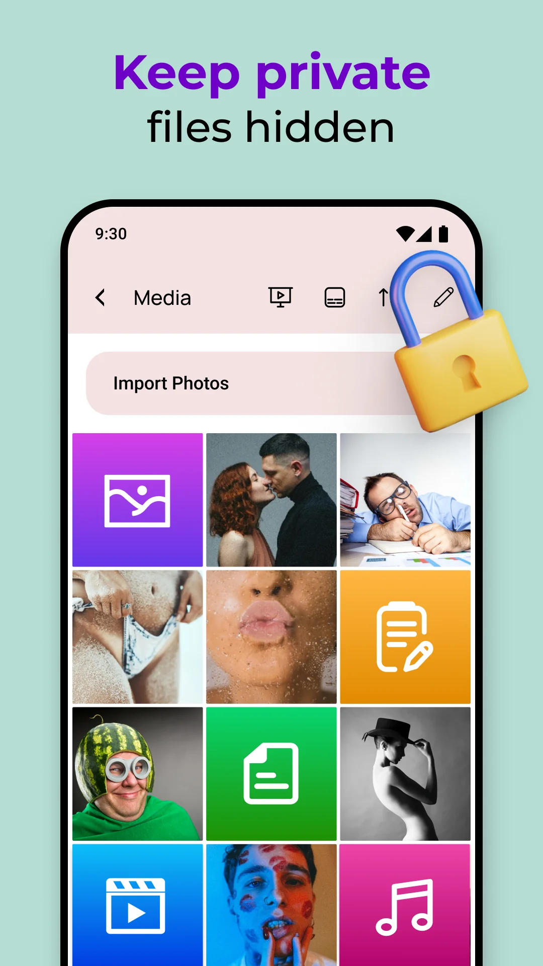 Tangkapan layar Sembunyikan foto - Photo Lock 4