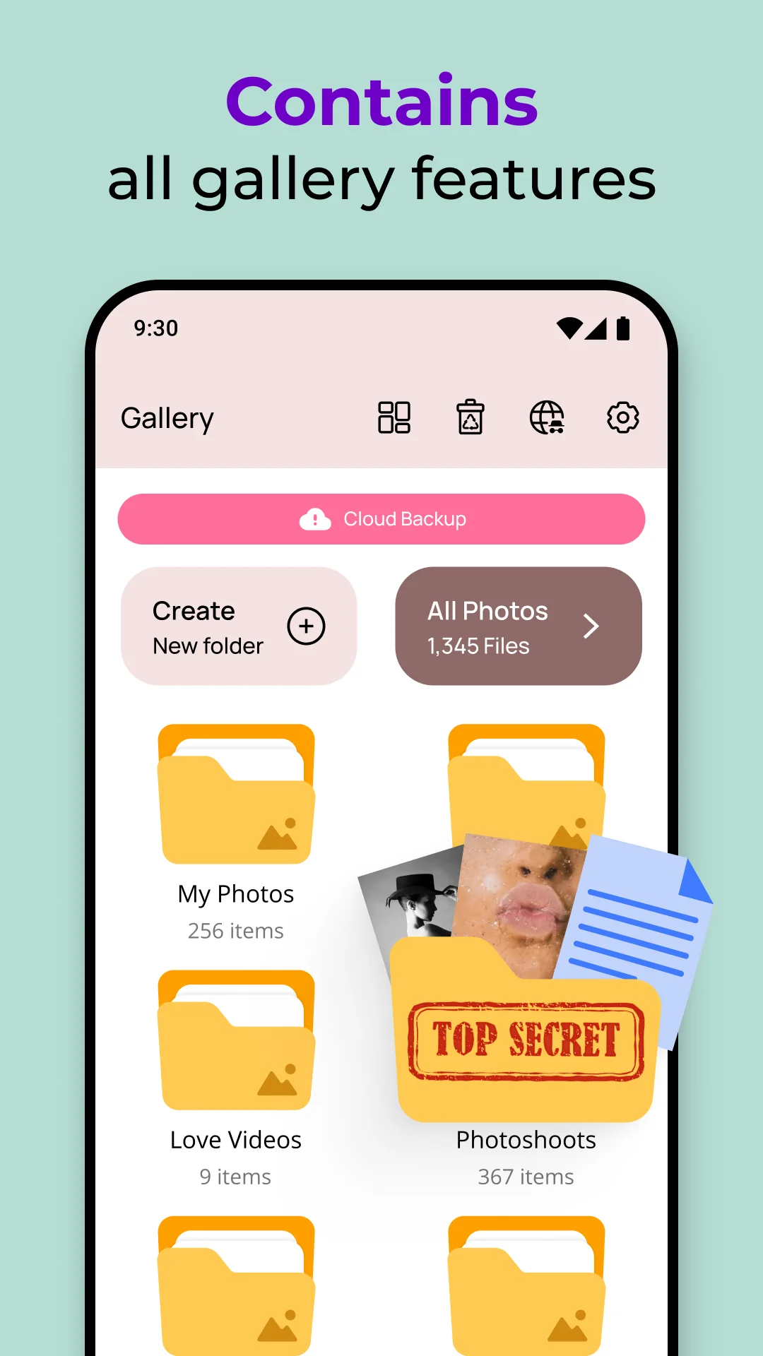 Tangkapan layar Sembunyikan foto - Photo Lock 5