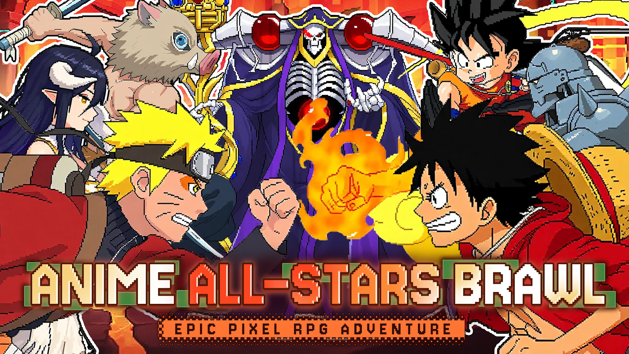 Captura de tela Pixel Anime Brawl 1