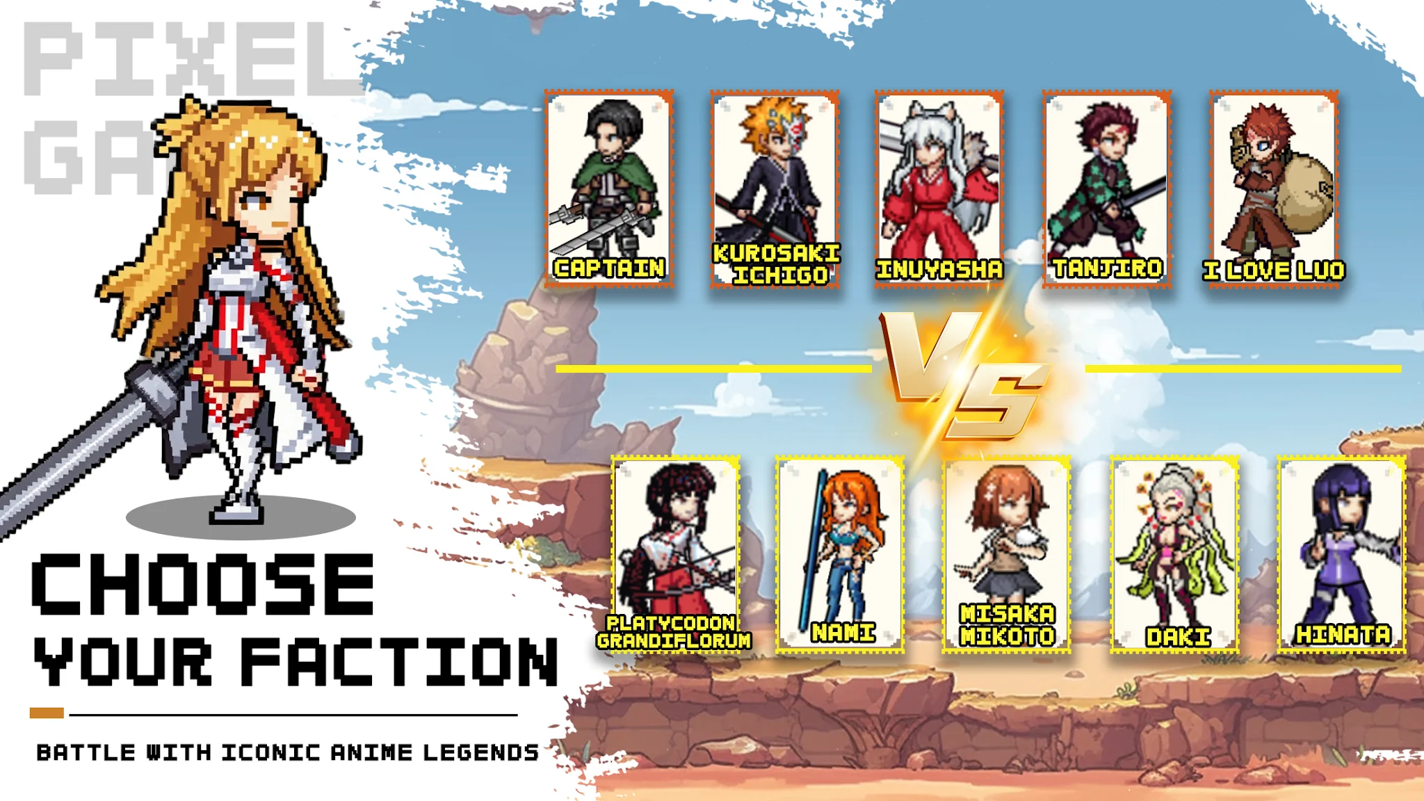 Captura de tela Pixel Anime Brawl 2