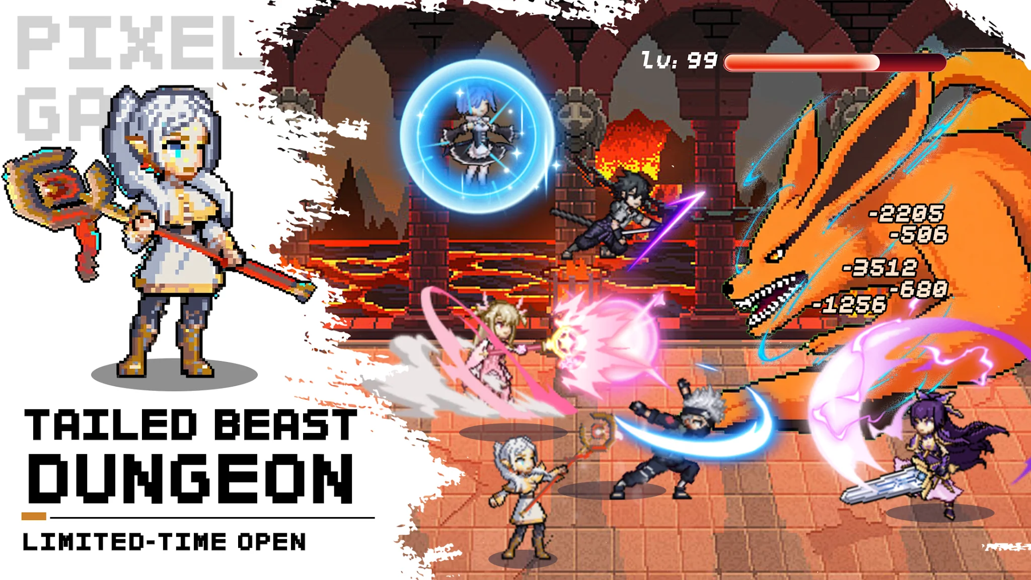 Captura de tela Pixel Anime Brawl 3