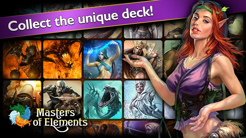 스크린샷 Masters of Elements－Online CCG 2