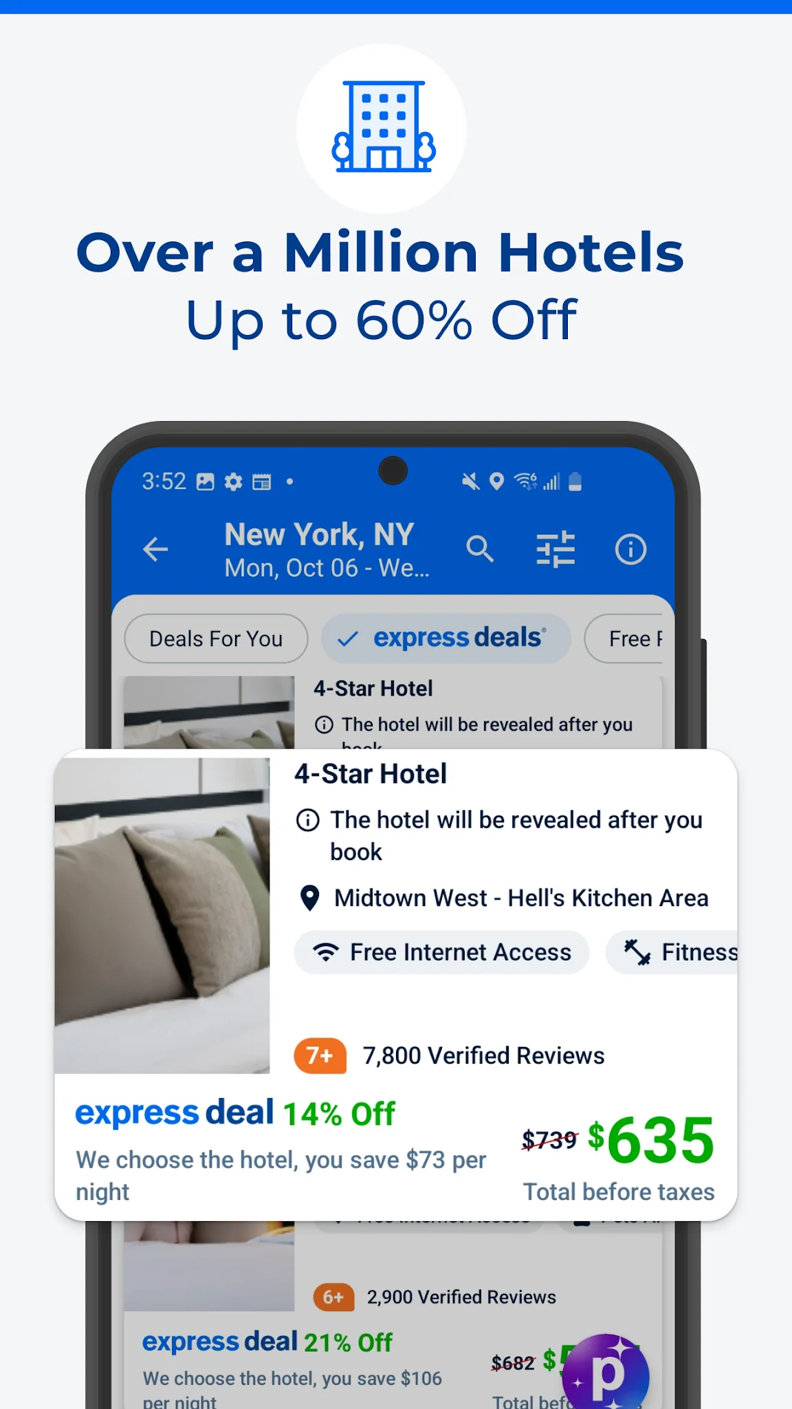 Priceline: Hotel, Flight & Car képernyőkép 1