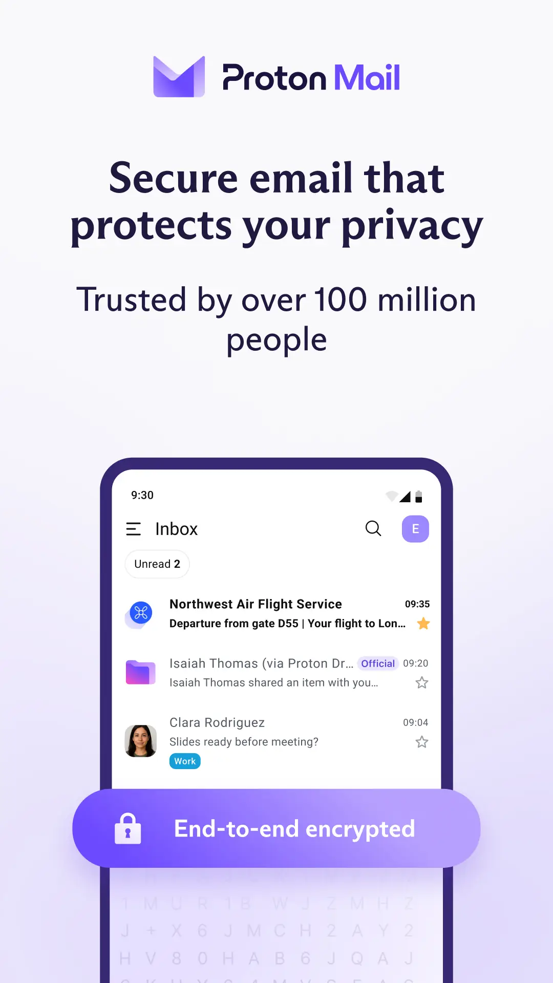 Proton Mail: Encrypted Email képernyőkép 1