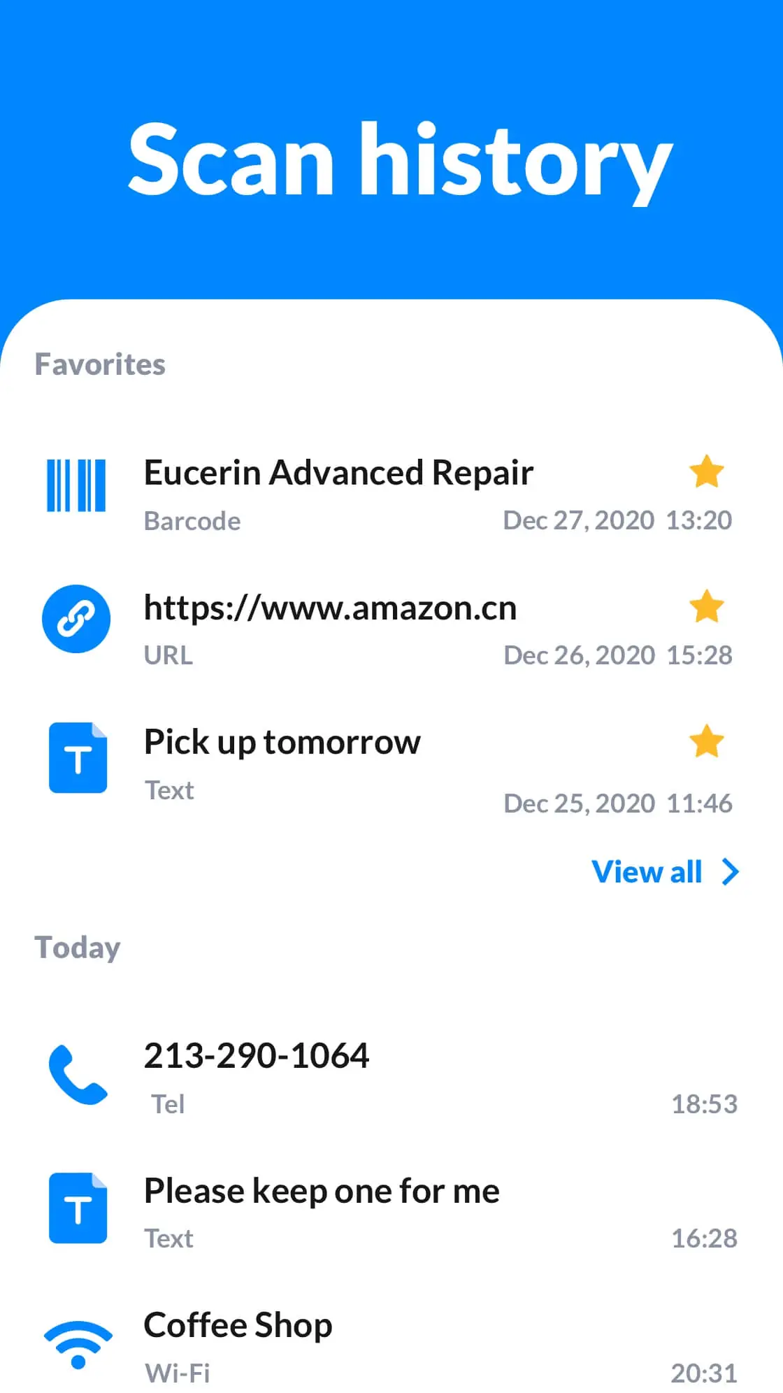 QR Code Scanner & Scanner App képernyőkép 7