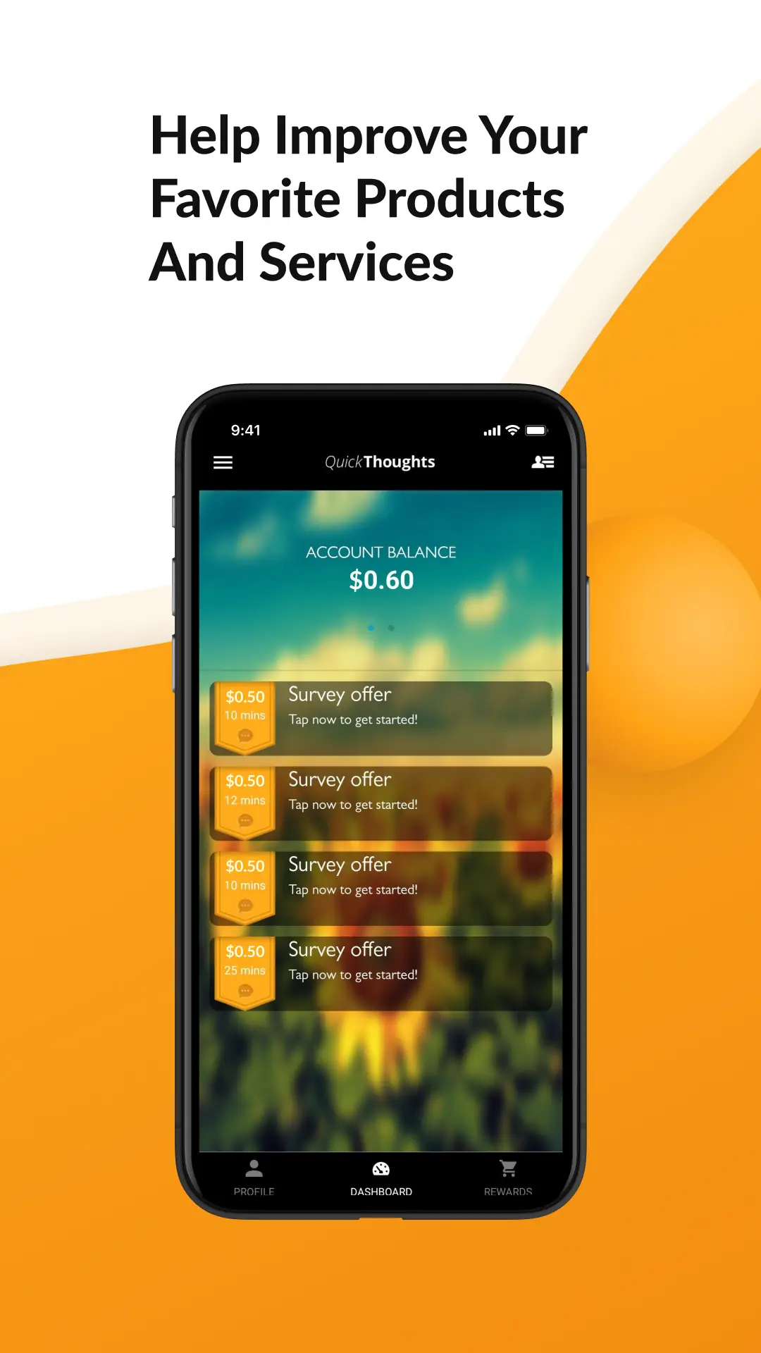 Ảnh chụp màn hình QuickThoughts: Paid Surveys 2